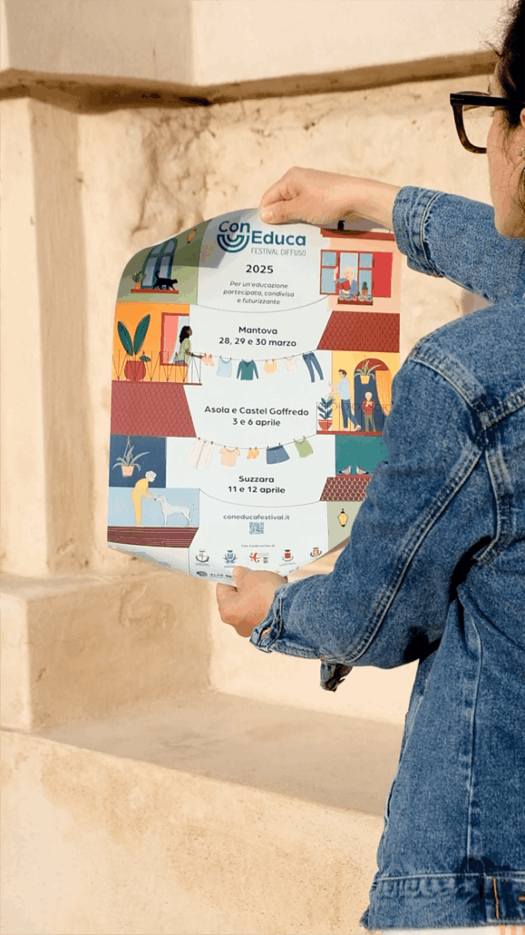 ConEduca Festival Diffuso Locandina illustrata